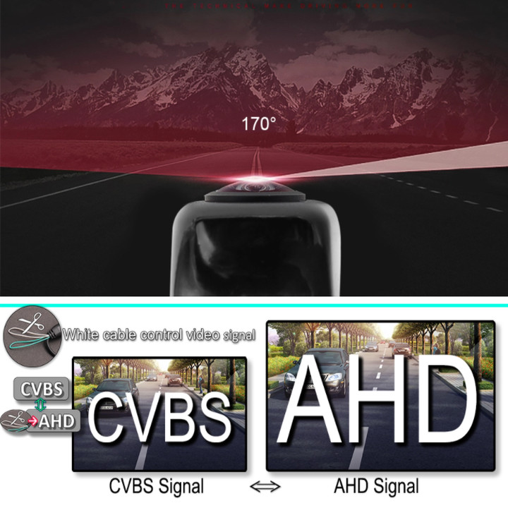 Camera lùi AHD 1080P độ nét cao dùng cho màn hình ô tô, xe hơi với công nghệ cảm biến quang học, chip xử lý cực nét