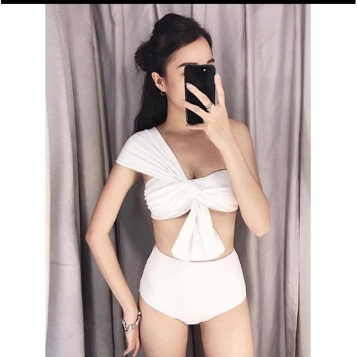 Bikini xoắn ngực choàng vai quần nhún VATIXA BKN21