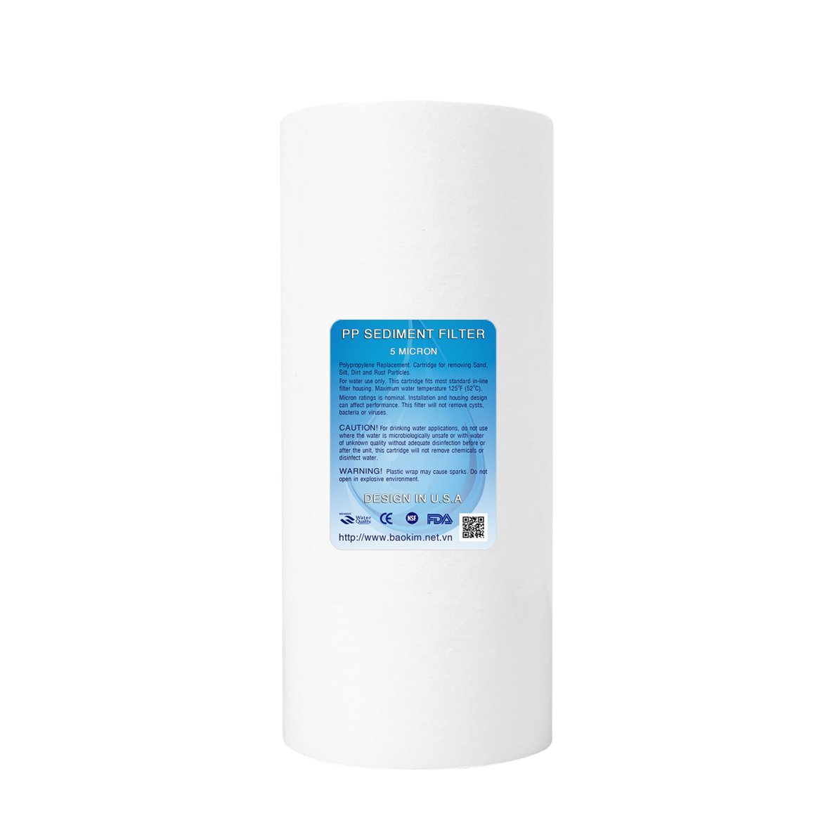 LÕI LỌC NƯỚC PP BÉO 10IN ,PP BIGBLUE 10in 25*11