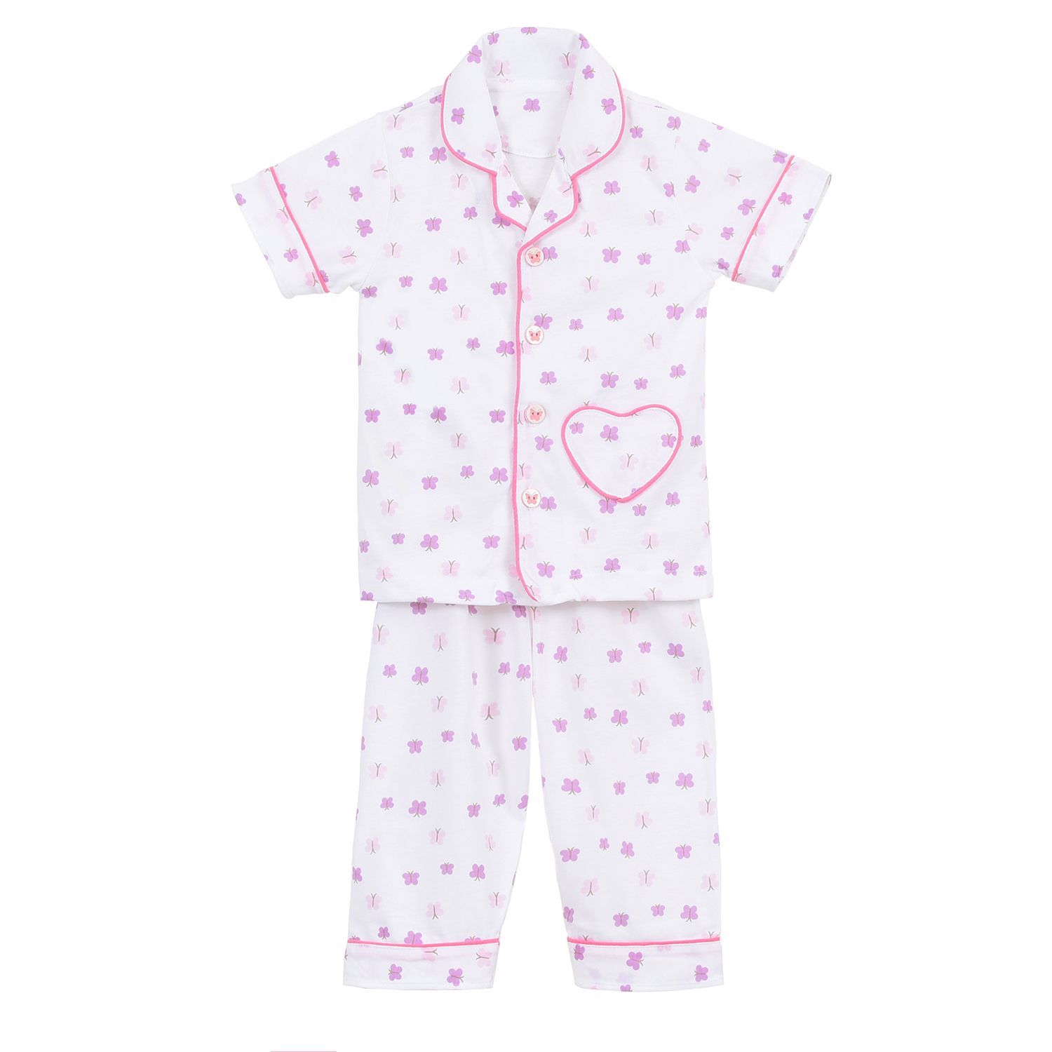 BỘ PYJAMAS TAY NGẮN BÉ GÁI 1149- HELLO BB