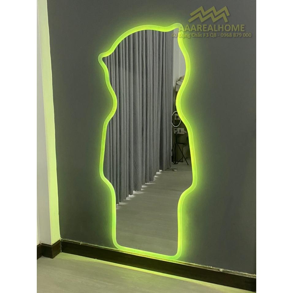 80x180cm Gương soi chú gấu đèn led AAArealhome G Gương soi toàn thân đèn led cảm ứng BearBrick Mirror