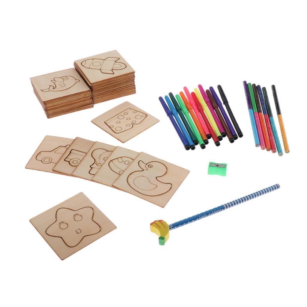 Drawing Coloring Stencils Kit for KidsTemplates Graffiti Board Puzzle Toys