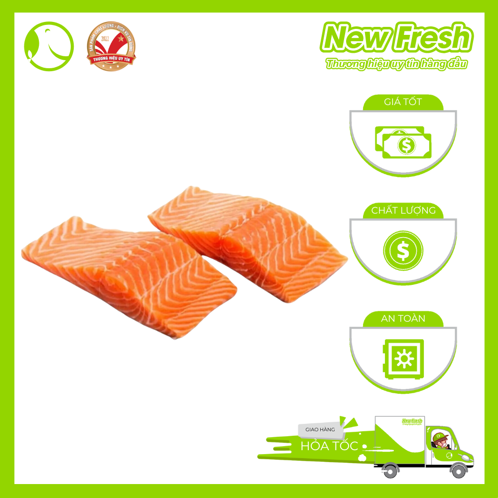 Cá Hồi Nauy Fillet Đông Lạnh Khay 300Gr