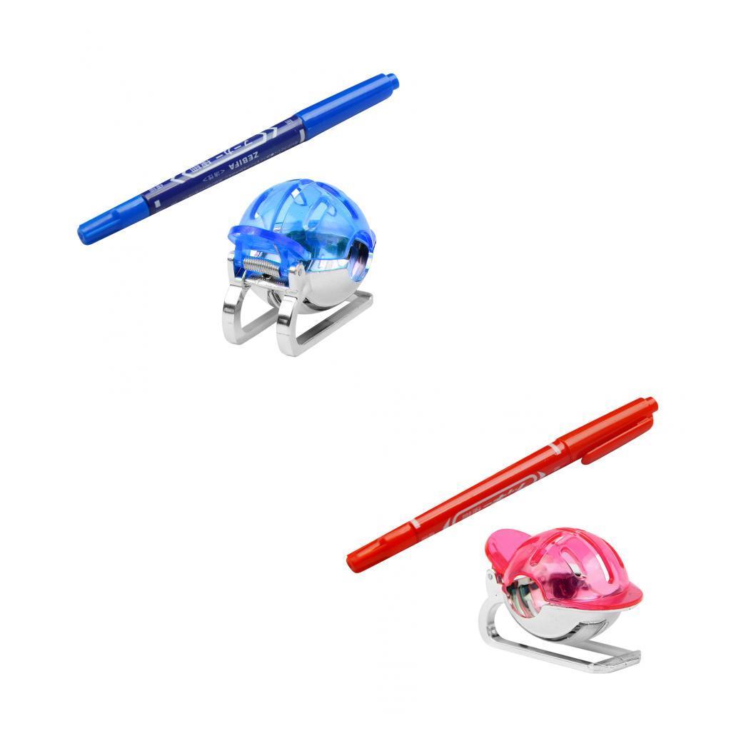 Pack of 2 pcs Golf Ball Liner Marker Line Drawing Alignment Tool Accessories Blue + Red