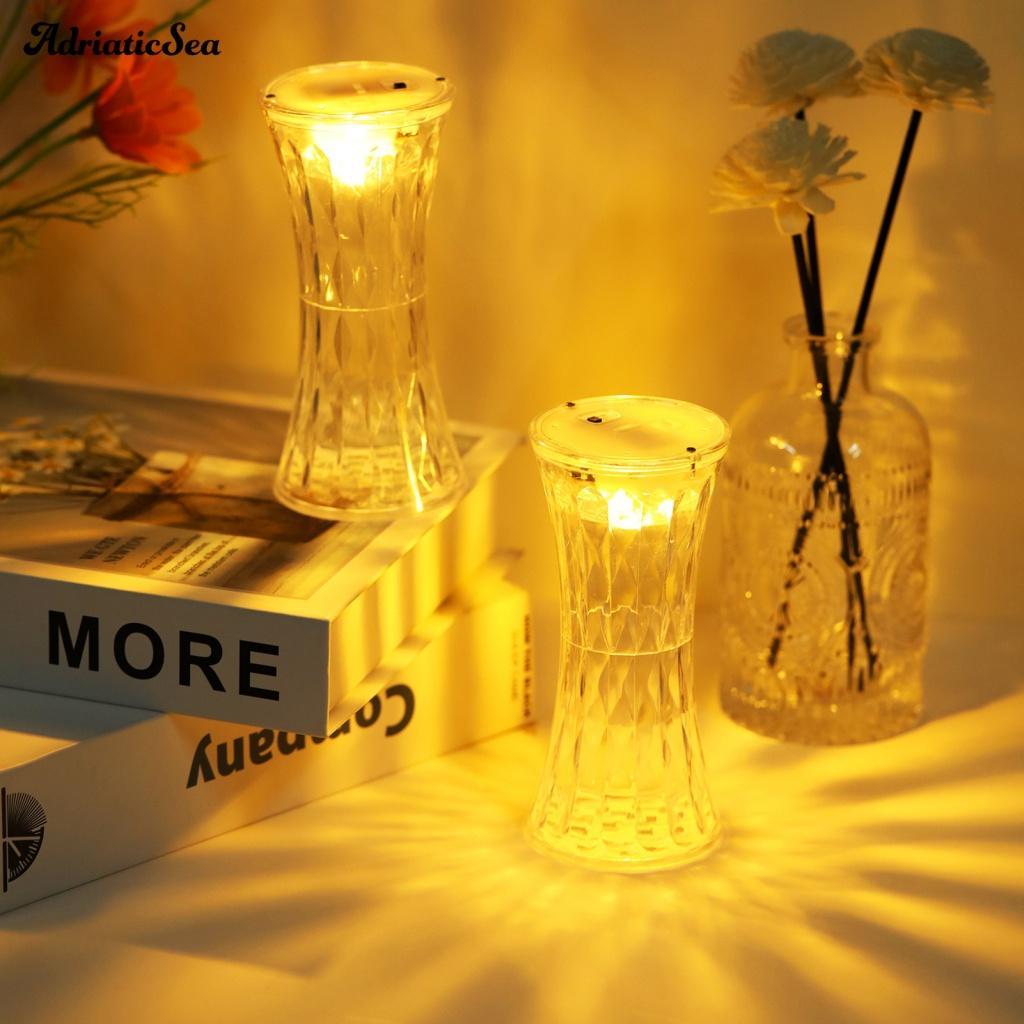 Đèn Ngủ LED Pha Lê Giả Thiết Kế Sáng Tạo Độ Bền Cao