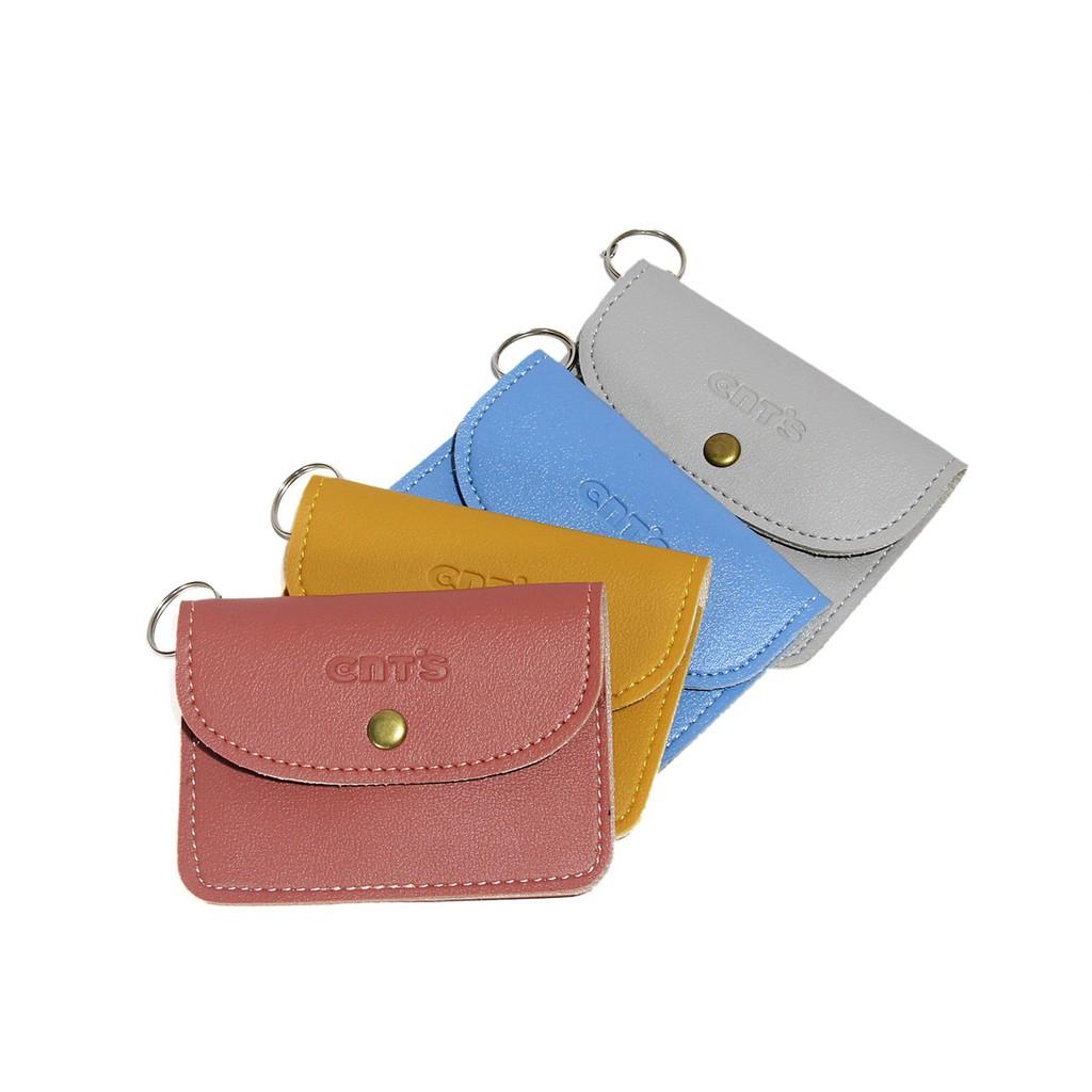 Ví mini đựng thẻ Zenkastore đựng card thẻ atm đựng tiền lẻ vé xe ví móc khóa bằng da cao cấp rất tiện dụng