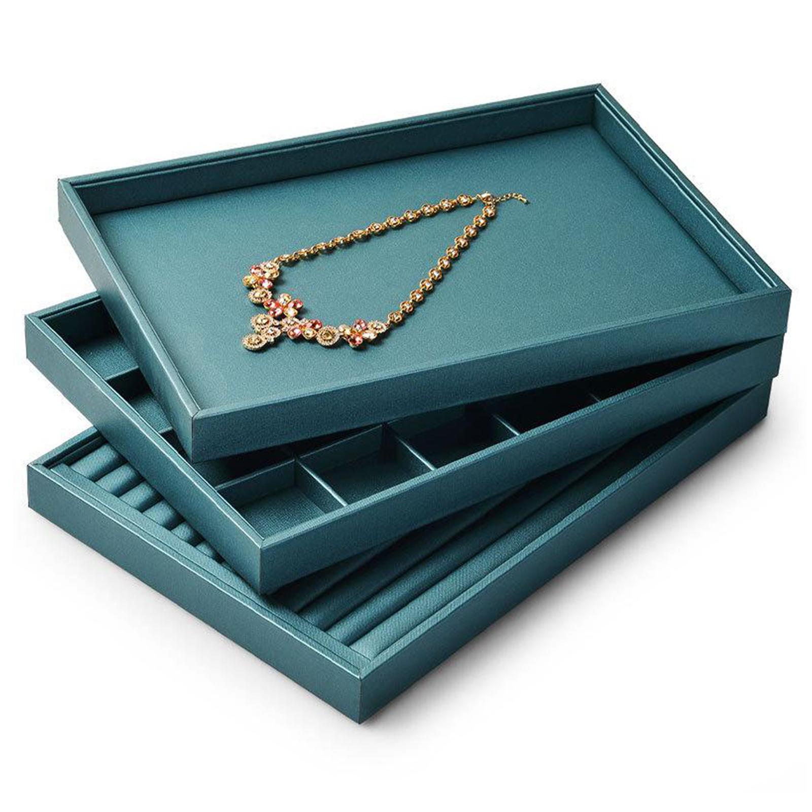 Multi-function Fashion Jewelry Tray Stackable Showcase Display Drawer Necklace Display Large Capacity Jewellers Supplies