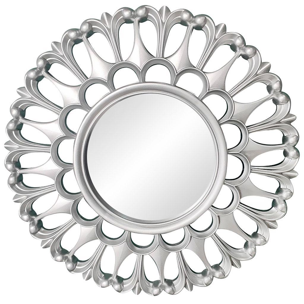 Pack Of 6 Modern Wall Mirror Silver Frame Round Mirrors Vanity Hall Decor