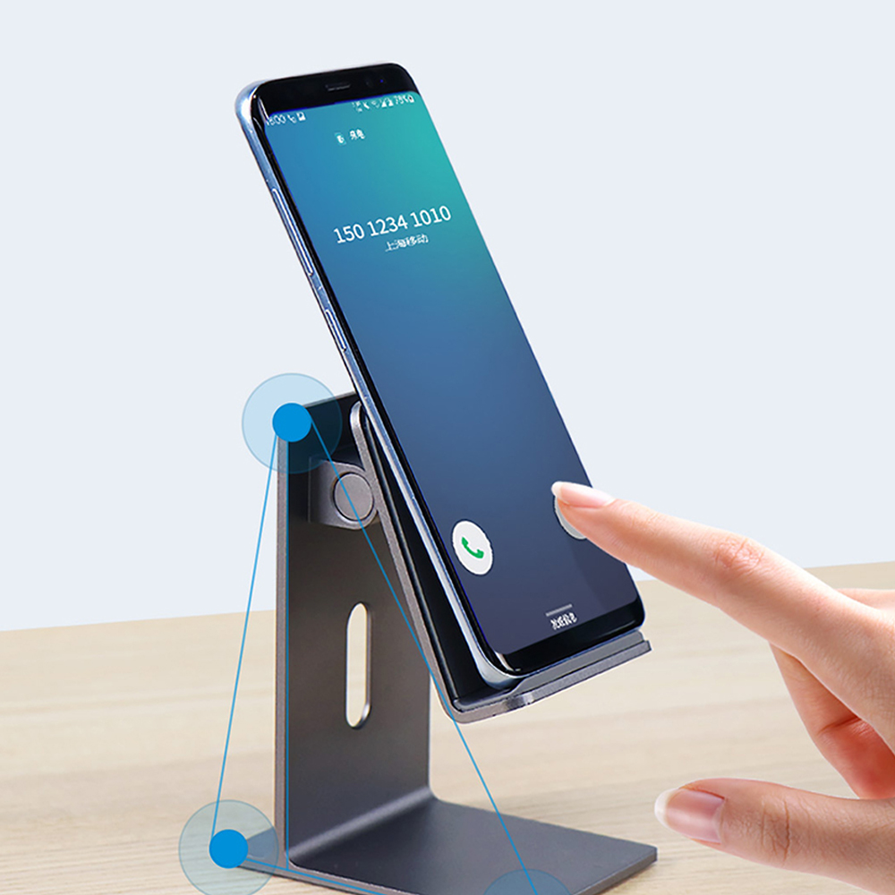 Giá Đỡ Điện Thoại, Máy Tính Bảng Hợp Kim Nhôm Uareliffe Cao Cấp Có Thể Tùy Chỉnh Góc Độ Tối Đa 60°