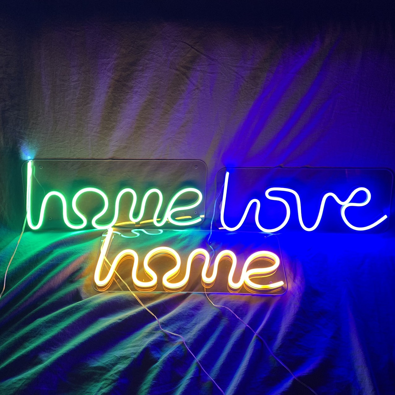 Đèn led neon chữ Home, chữ Love