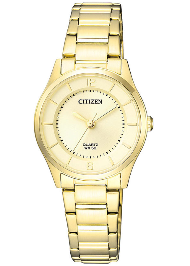 Đồng Hồ Nữ Citizen Dây Thép Không Gỉ ER0203-85P - Mặt Vàng