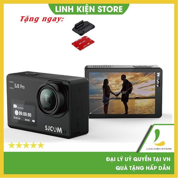 Camera hành trình SJCAM SJ8 Pro Wifi 4K - Chống rung Gyro 6 trục, thời gian sử dụng 110 phút -Hàng Chính Hãng