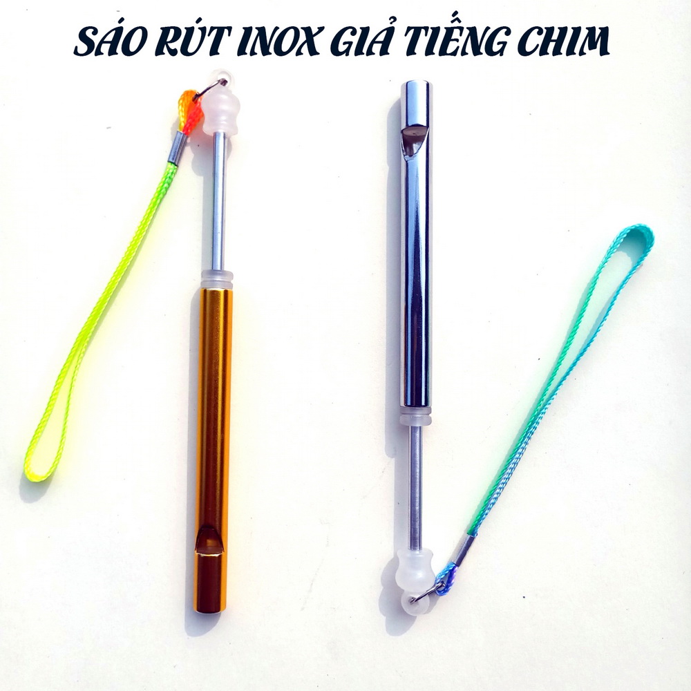 Sáo Rút Giả Tiếng Chim Hót Chất Liệu Inox Cao Cấp Sử Dụng Ngay Không Cần Nhúng Nước