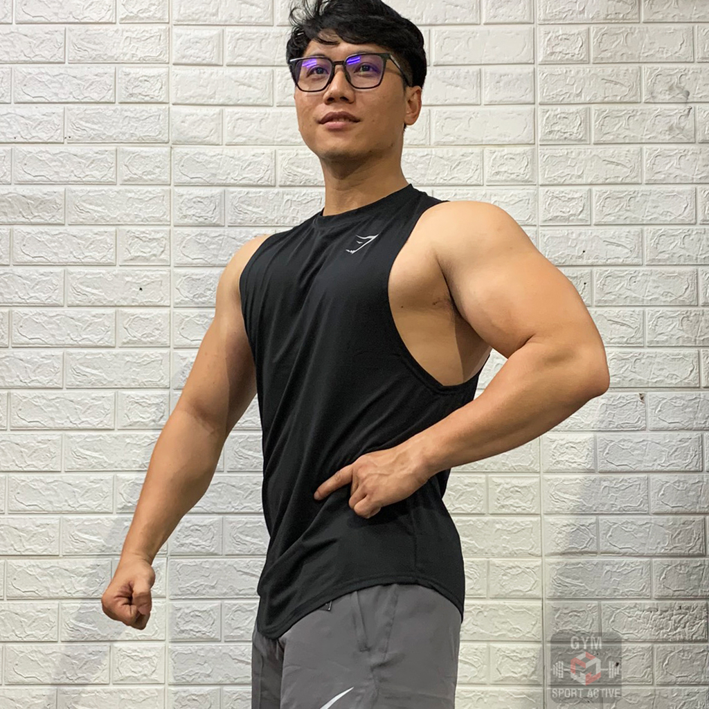 Áo tank top nam thể thao ba lỗ tập gym thoáng mát chất thun lạnh 4 chiều tank Gymshark