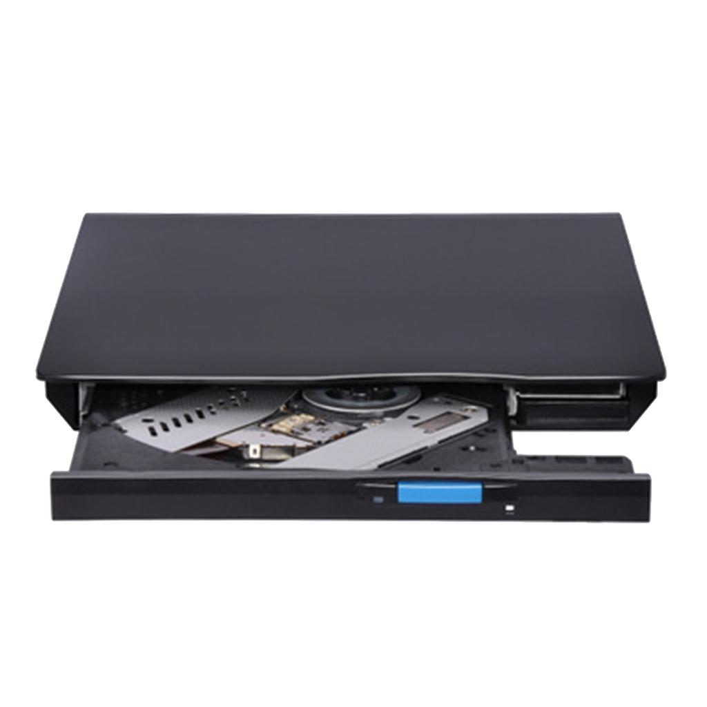 External USB 2.0 DVD-RW Burner Writer CD Player for Laptop Desktop PC Black
