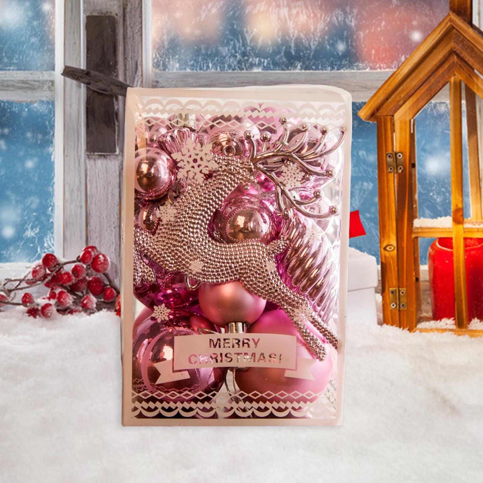 130Pcs Christmas Tree Ornaments Baubles for Home Decoration