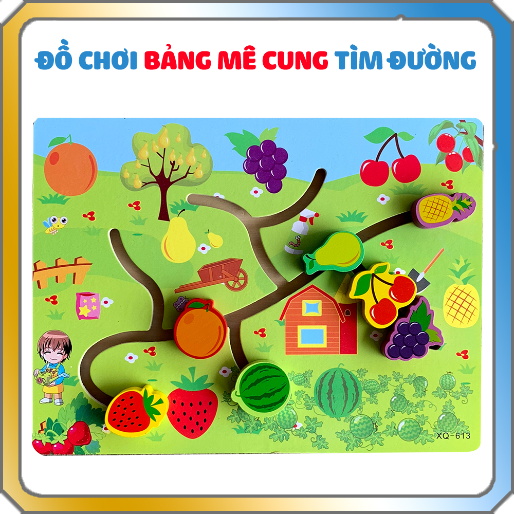 Đồ Chơi Mê Cung Cho Bé, Bảng Đồ Chơi Bằng Gỗ Chất Liệu An Toàn, Nhiều Chủ Đề Các Con Vật, Xe Cộ, Hoa Quả Cho Trẻ Lựa Chọn Tặng Kèm Bộ 40 Thẻ Flashcard Học Chữ