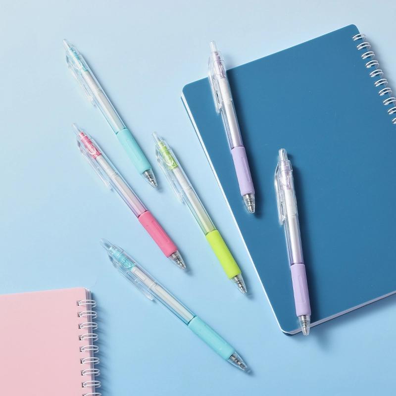 Bút Gel Bấm 0.5 mm - Deli EG057N-BL - Mực Xanh (Màu Thân Bút Giao Ngẫu Nhiên)