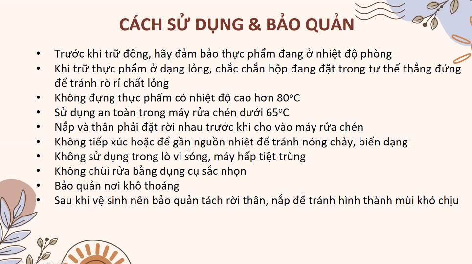 Bộ Hộp Tupperware Trữ Đông Violet - Hàng Chính Hãng