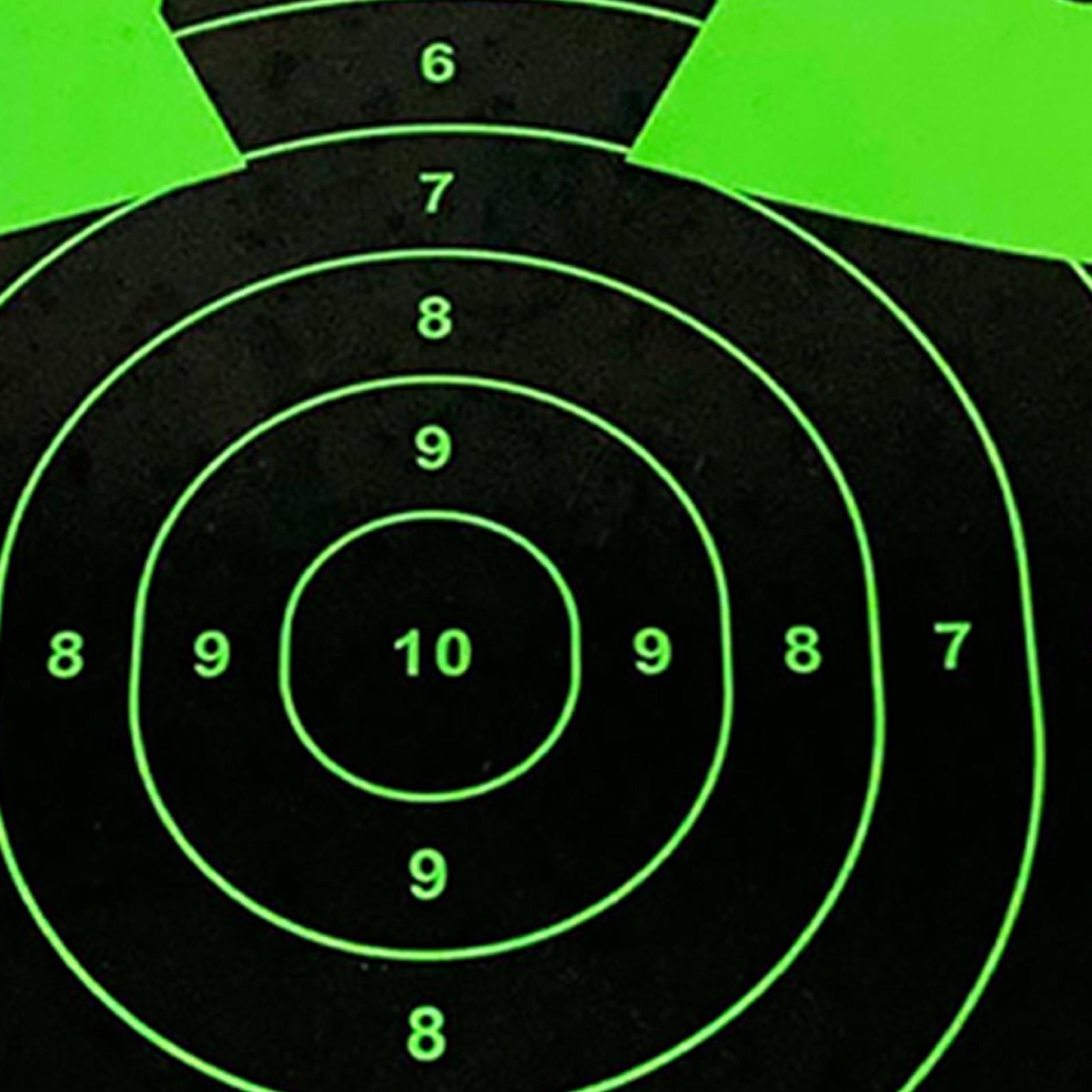 10x Shooting Targets Stickers Binders Shoot Target Paper Reactive Splatter