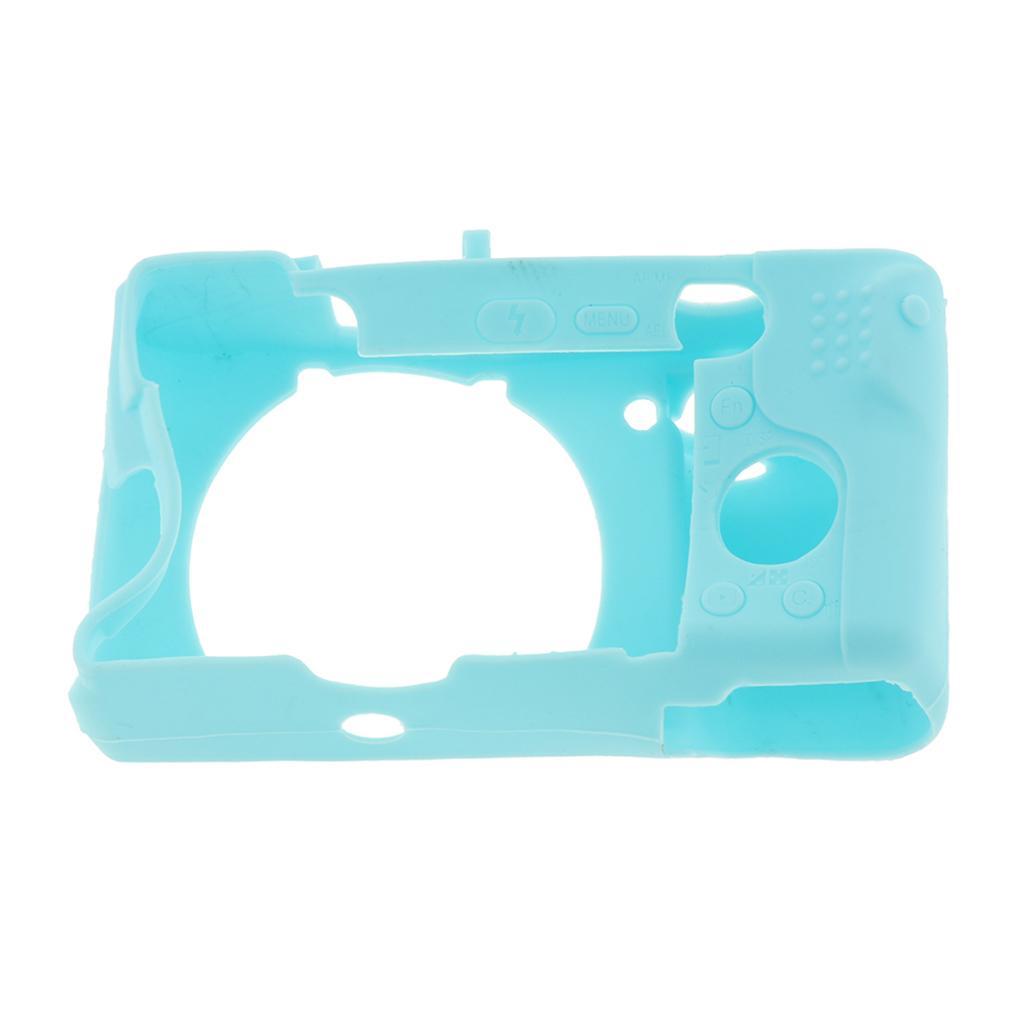 Silicone Camera Case Full Body Protective Cover for Sony A6300 Black