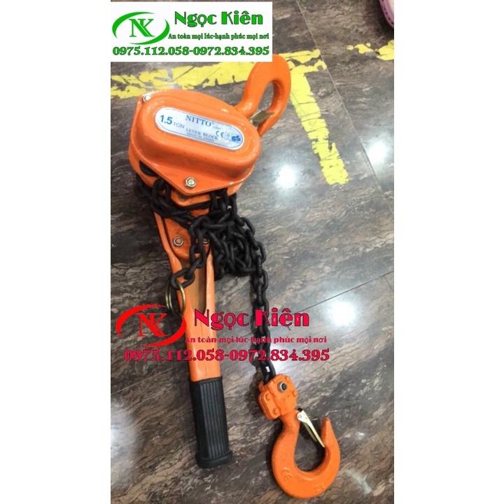 Pa lăng xích lắc tay Nitto 3 tấn x 1.5 mét