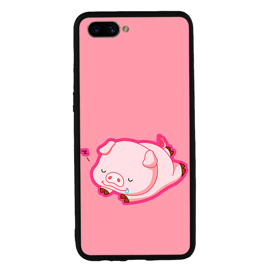 Ốp Lưng Viền TPU cho điện thoại Oppo A3s - Pig 2019 Mẫu 3