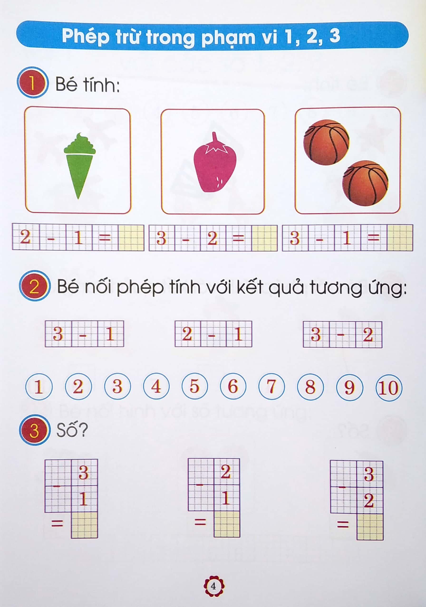 Chuẩn Bị Cho Bé Vào Lớp 1 - Bé Vui Học Toán - Quyển 2