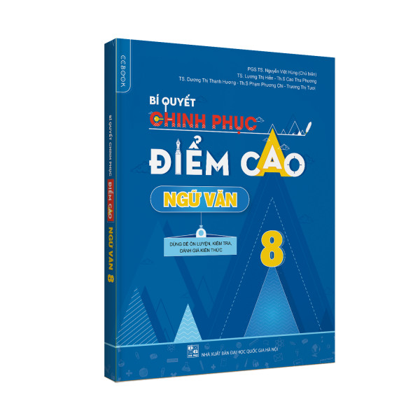 Combo Bí quyết chinh phục điểm cao Lớp 8 Toán (Tập 1,2) - Ngữ văn - Tiếng anh (Tập 1,2) (5 cuốn)