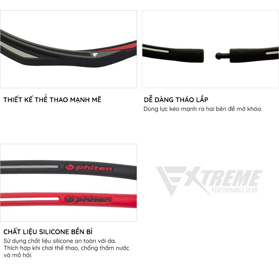 Vòng cổ Phiten Rakuwa extreme twist TG783052/TG783053/TG783152/TG783153 - Đen