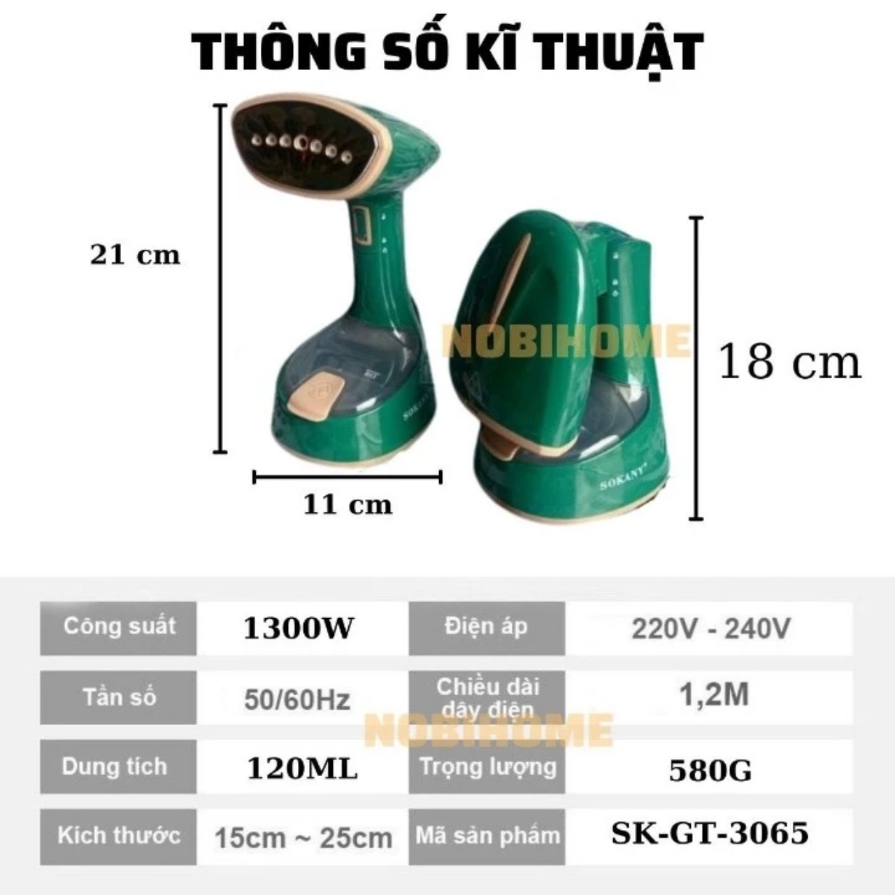 Bàn Là Ủi Áo Quần Hơi Nước Cầm Tay Tiện Lợi Loại 1 GT3065- Là Được Tất Cả Loại Vải- Gấp Gọn Tiện Dụng- Hàng Chính Hãng MINIIN
