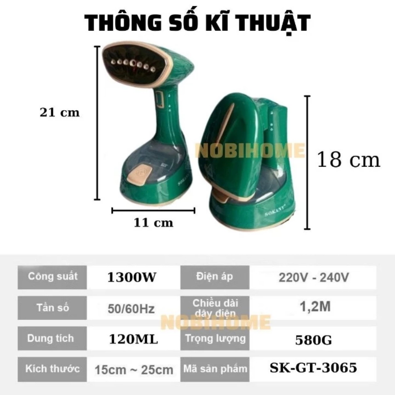 Bàn Là Ủi Áo Quần  Hơi Nước Cầm Tay Tiện Lợi Loại 1 GT3065- Là Được Tất Cả Loại Vải- Gấp Gọn Tiện Dụng- Hàng Chính Hãng MINIIN