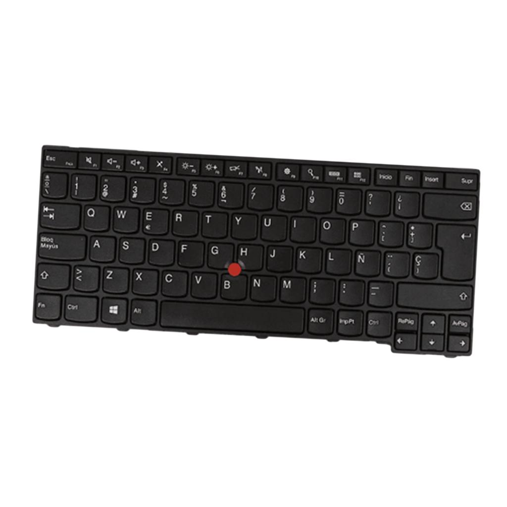 Plastic Notebook Laptop Keyboard Spanish Part Black For Lenovo Thinkpad