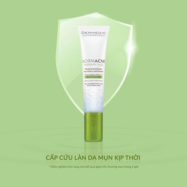 Gel xóa mụn viêm và đốm mụn Dermedic NORMACNE Acne Spot Treatment 15g