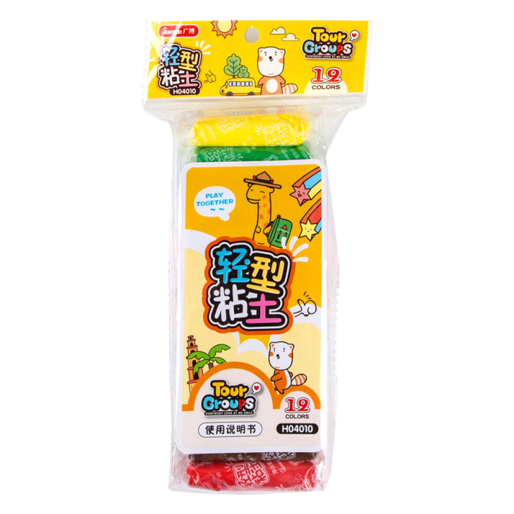 Vỉ Sáp Nặn 12 Màu Guuangbo H04010