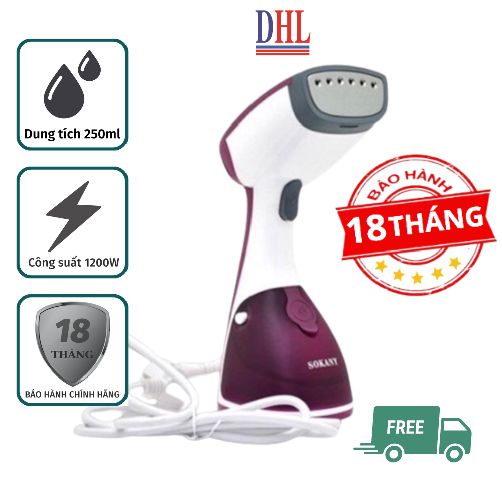 Bàn là bàn ủi hơi nước cầm tay SOKANY AJ-2205 công suất 1200W hàng chính hãng