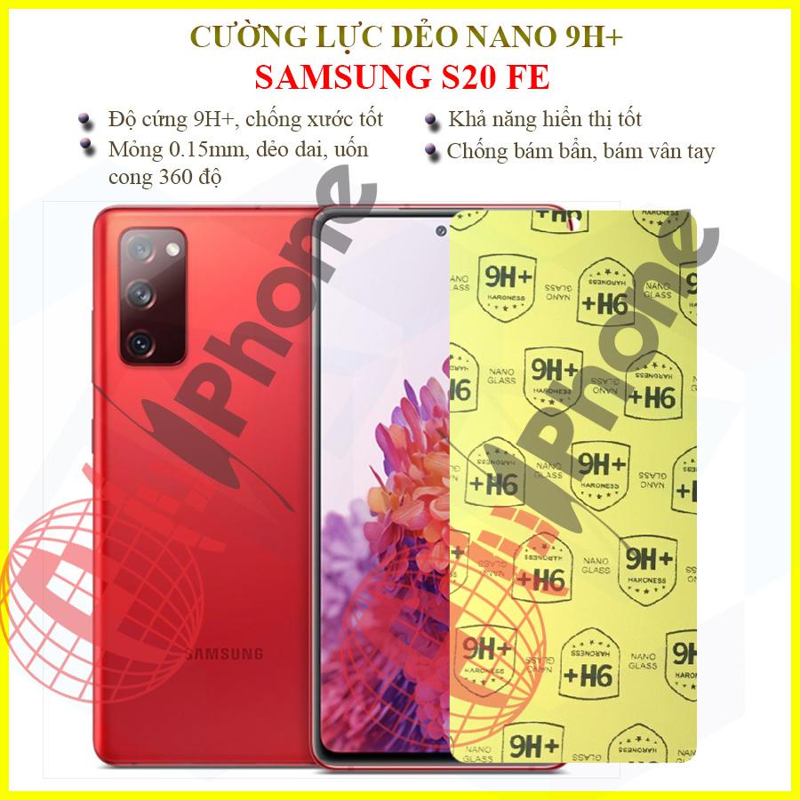 Dán cường lực dẻo nano dành cho Samsung S20 FE - Tặng kèm dán Camera