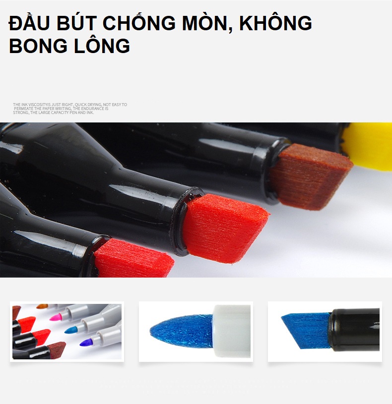 Bộ Bút 30 Màu Touch Marker Color Chuyên Nghiệp