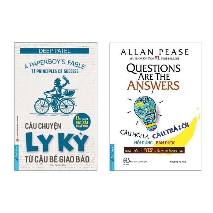 Combo sách: Câu Chuyện Ly Kỳ Từ Cậu Bé Giao Báo +  Câu Hỏi Là Câu Trả Lời (Tái Bản 2019)