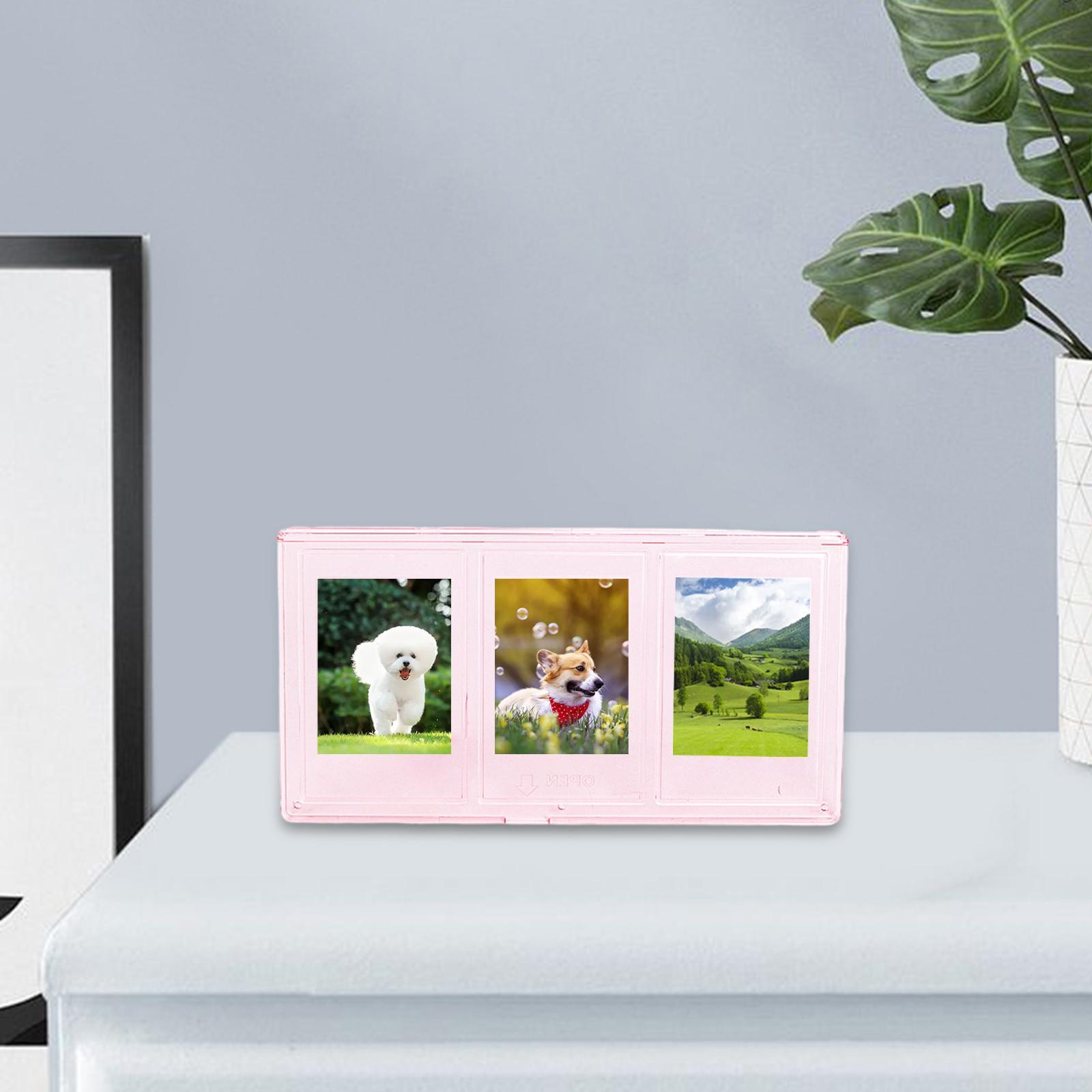 Decorative Photo Frame 3 Pictures Capacity DIY Crafts Standing Picture Frame