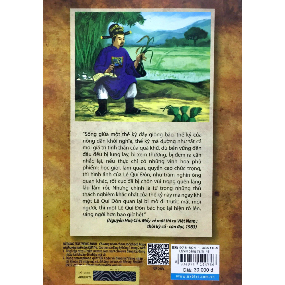Sách Lịch Sử Việt Nam Bằng Tranh (Tập 48) - Nhà Bác Học Lê Quí Đôn