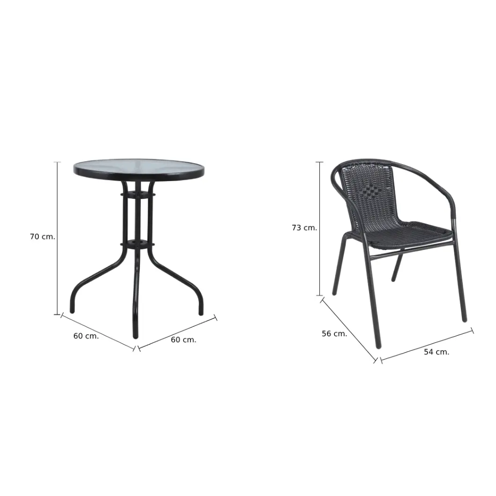 [Miễn Phí Vận Chuyển &amp; Lắp Đặt] Ghế Ngoài Trời Tosca Màu Nâu Trắng, Mây PE Bền Bỉ, Có Thể Xếp Chồng Tiết Kiệm Không Gian, An Toàn Sử Dụng Ngoài Trời | Index Living Mall | Nội Thất Nhập Khẩu Thái Lan - Phân Phối Độc Quyền Tại Việt Nam