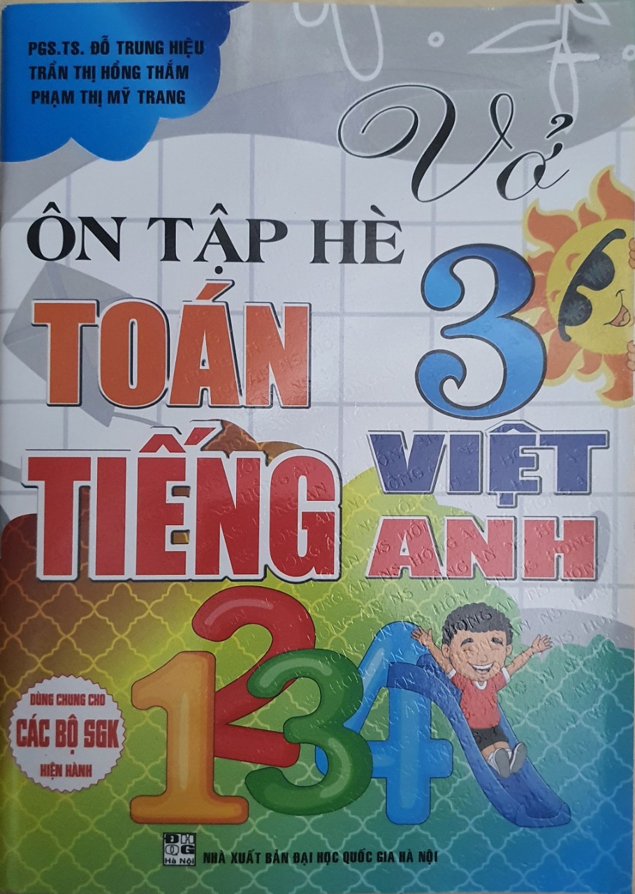 Vở ôn tập hè Toán, Tiếng Việt, Tiếng Anh 3