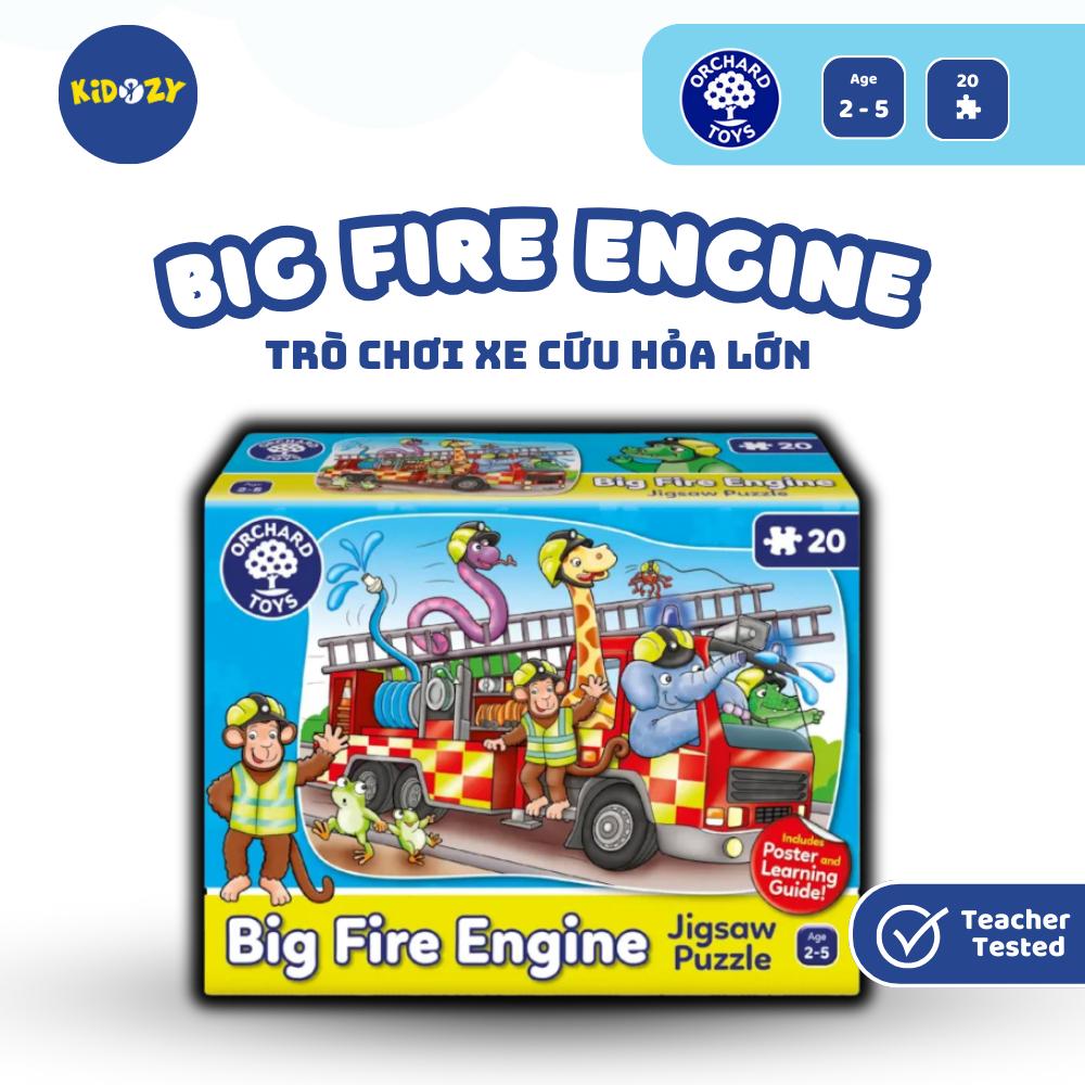 Bộ xếp hình Big Fire Engine - Orchard Toys giúp trẻ thêm kiến thức cuộc sống và khả năng quan sát