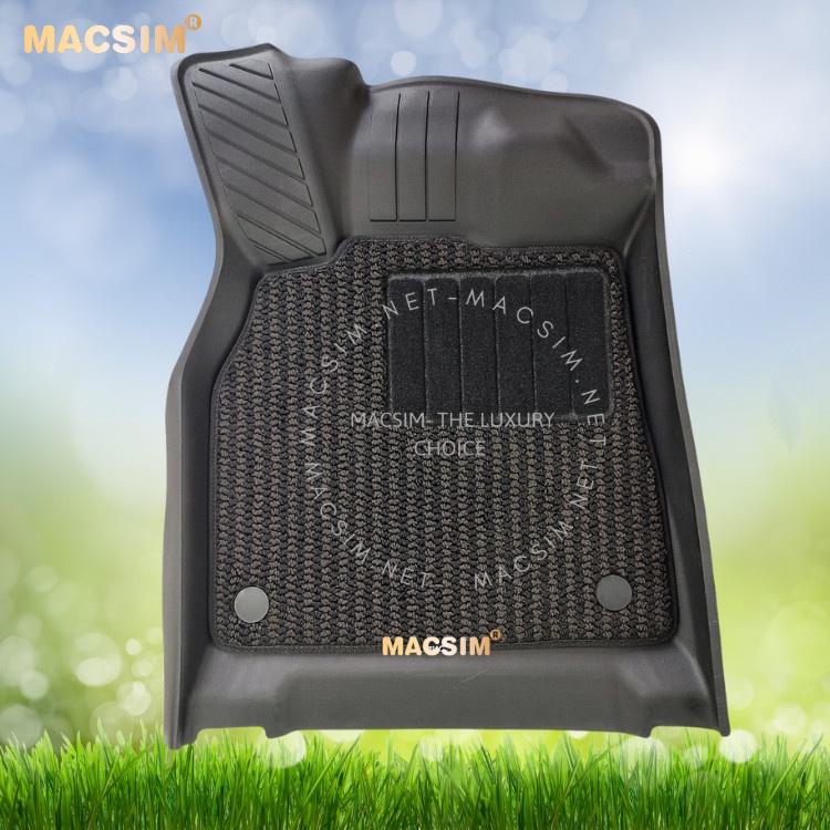 Thảm lót sàn ô tô 2 lớp cao cấp dành cho xe Audi Q5 2018+ nhãn hiệu Macsim 3w chất liệu TPE