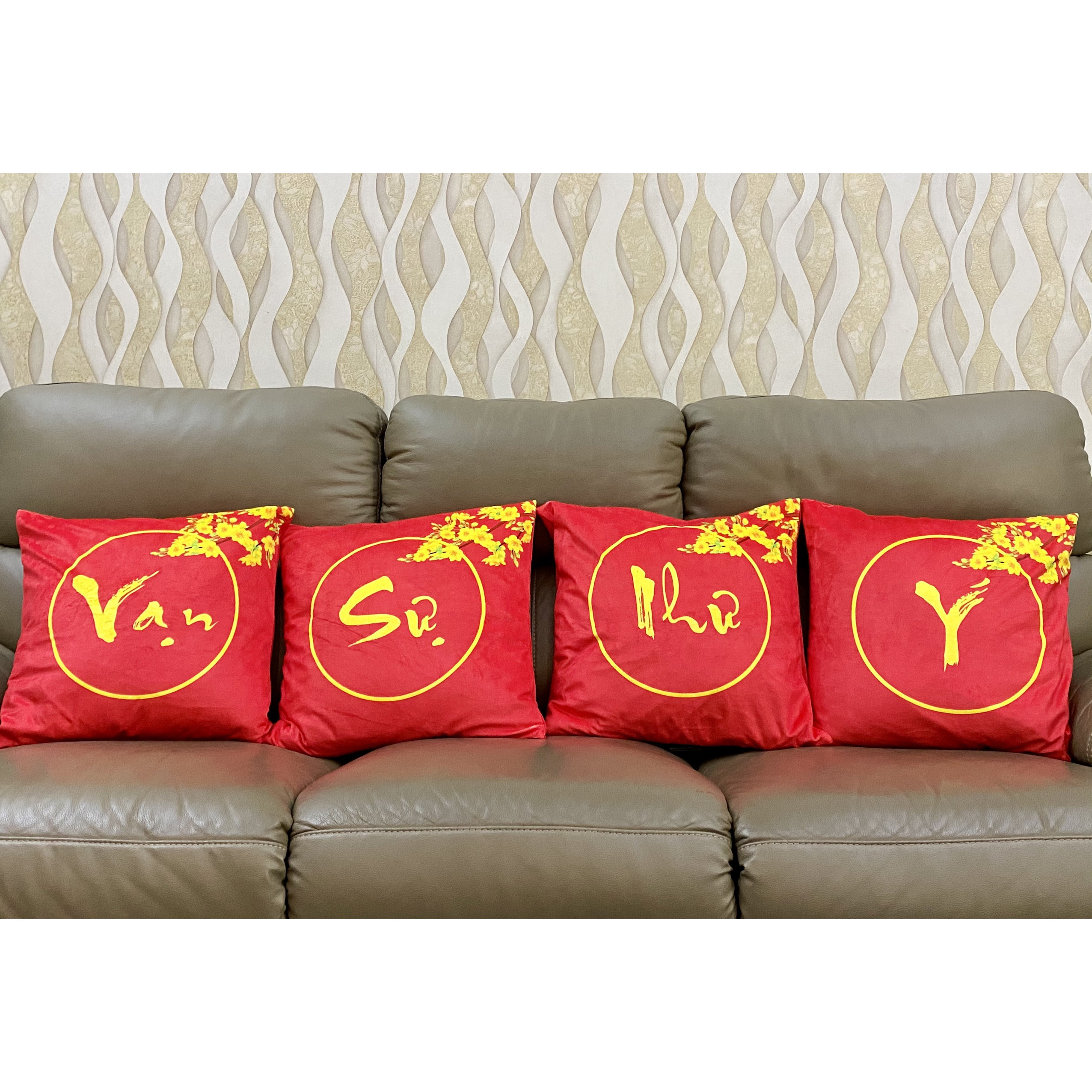 Set 4 Vỏ gối Vạn Sự Như Ý