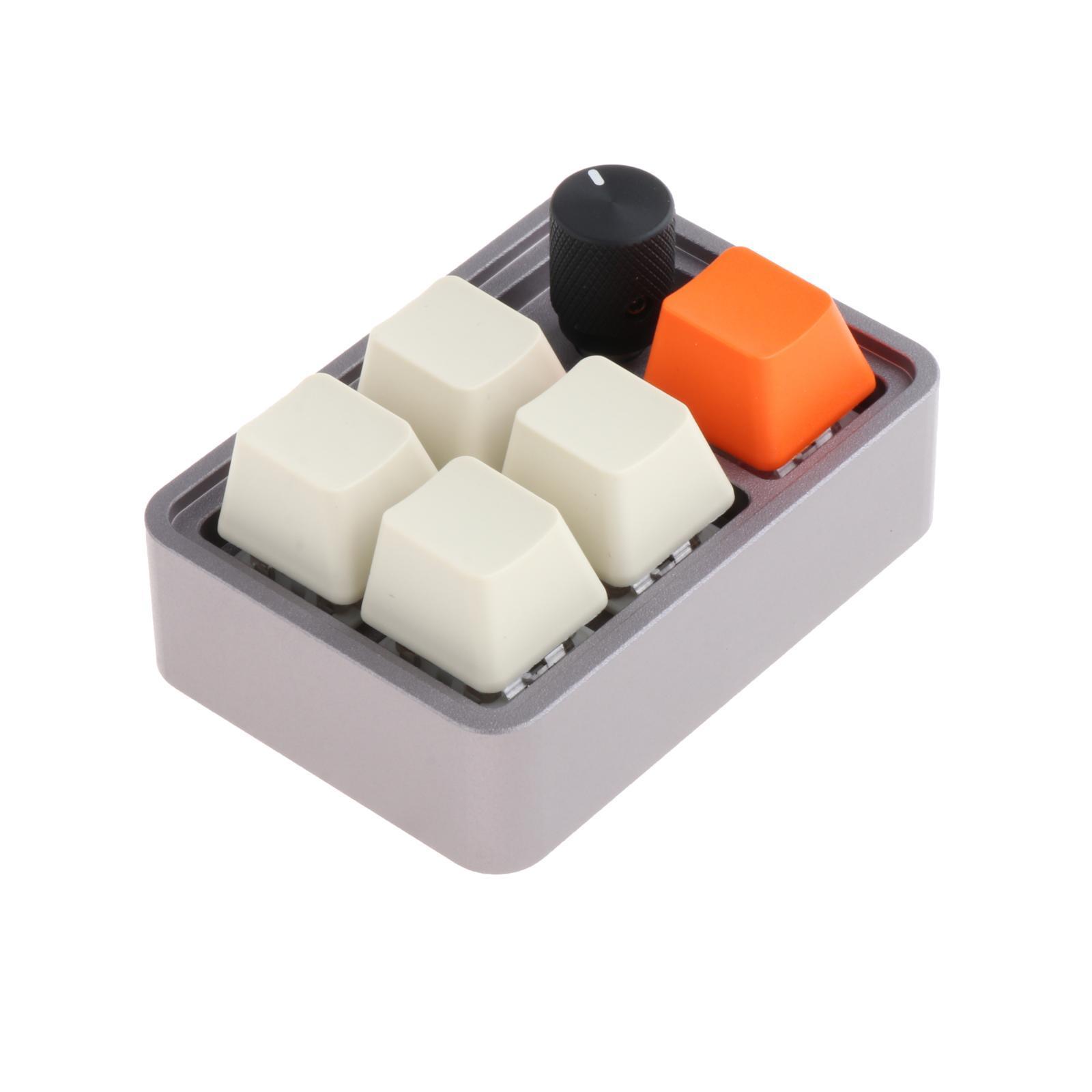 Five Keys Mechanical Keyboard with USB Cable with PBT Keycap Gaming Keypad Keypad