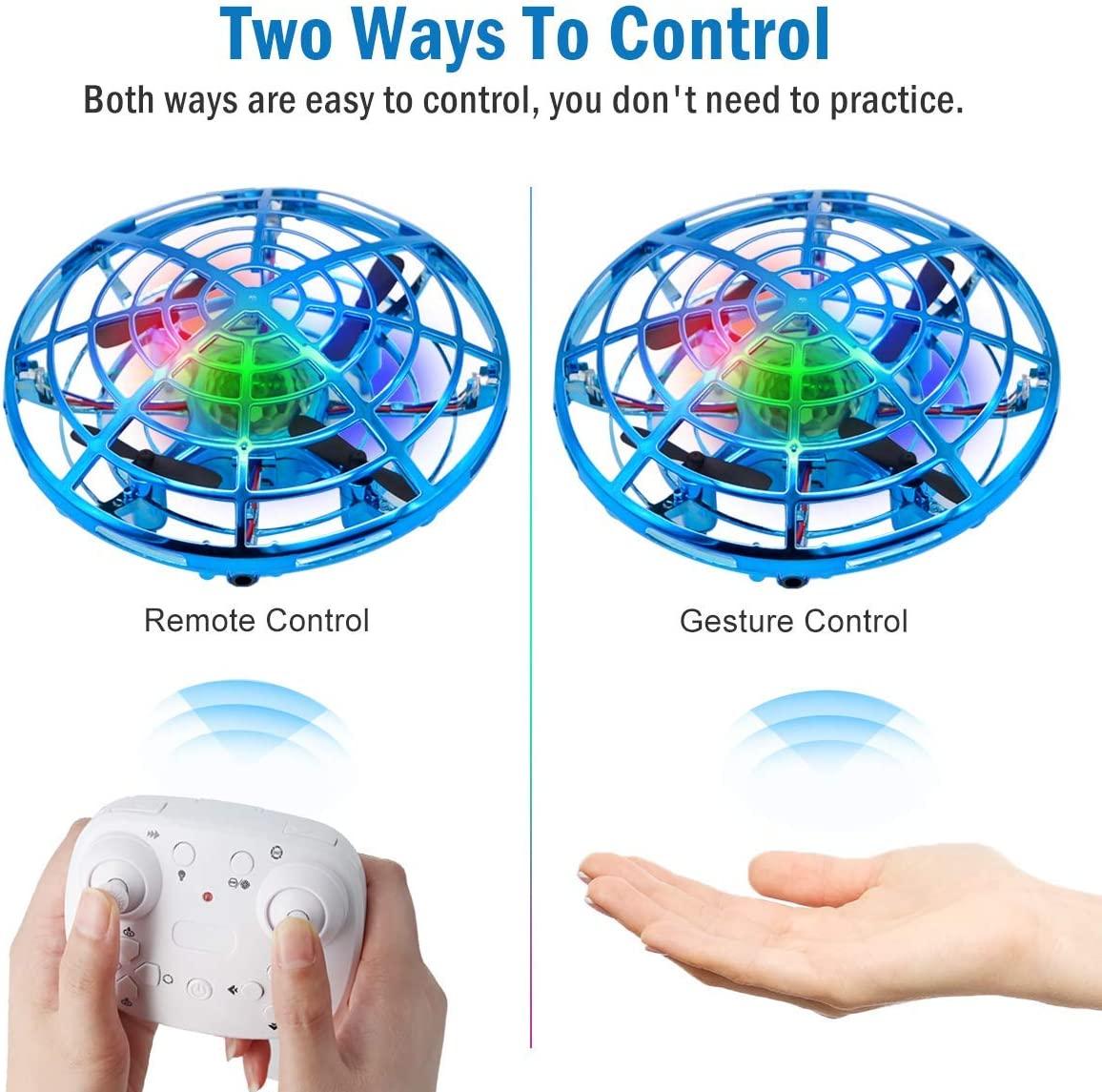 Máy bay phát hiện ufo đồ chơi đĩa bay treo thông minh có đèn led