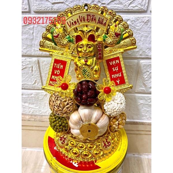 Tháp tỏi mèo chiêu tài 2 liễng nhỏ