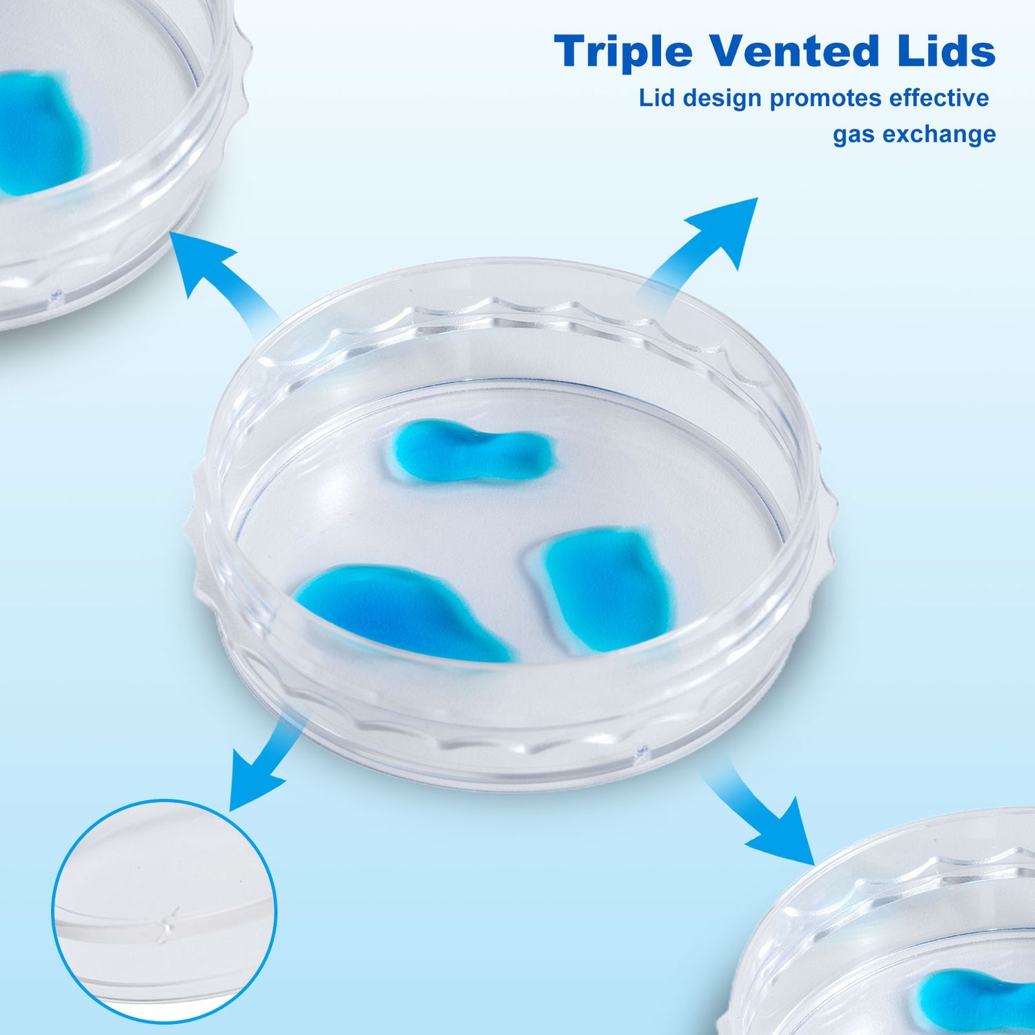 10 chiếc Đĩa nuôi cấy tế bào, tiệt trùng (Cell Culture Dishes)nhập khẩu chính Hãng Biologix-USA